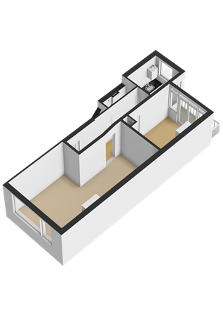 Floorplan - Voetjesstraat 48B, 3081 HR Rotterdam